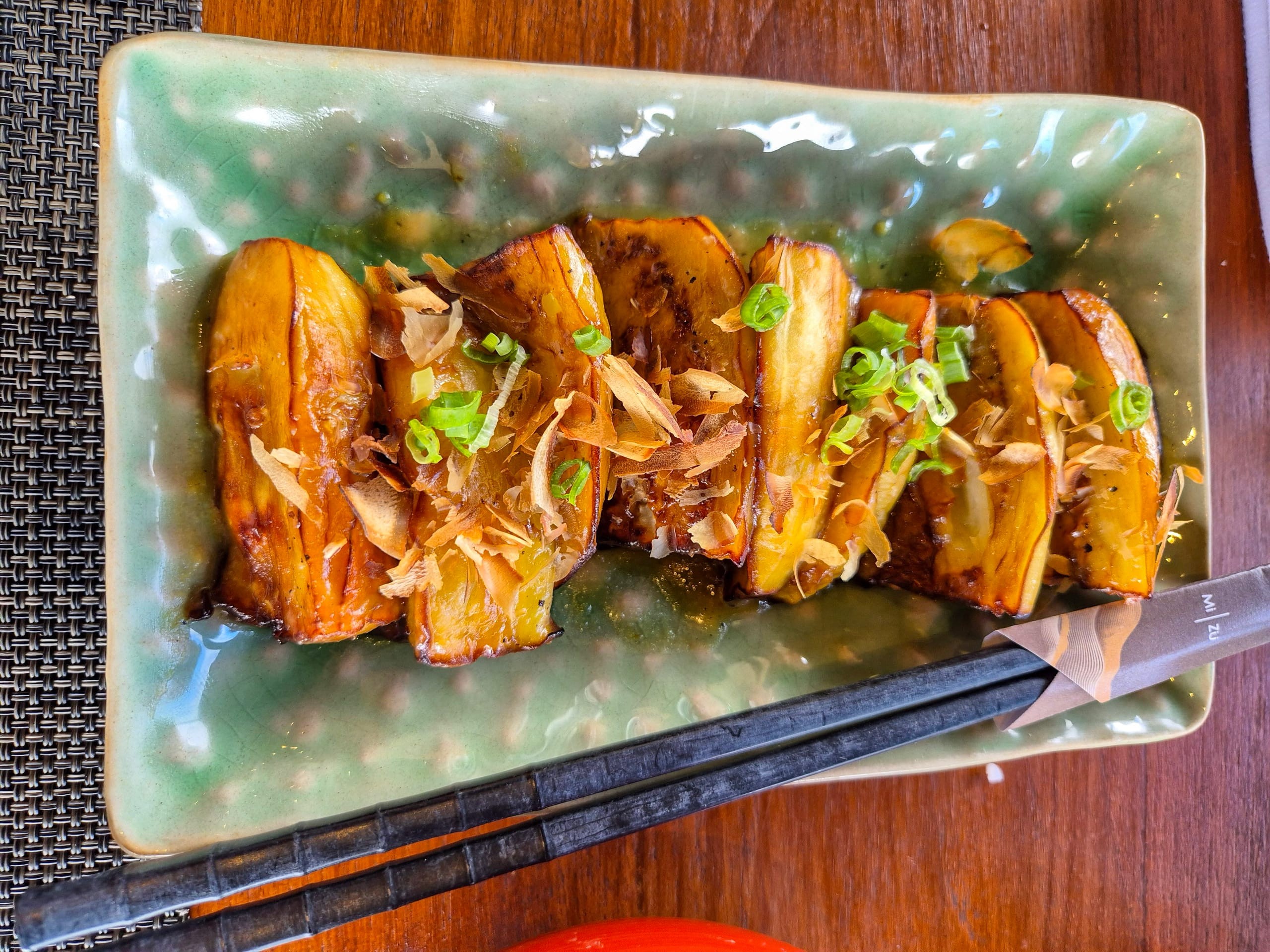 Miso glazed eggplant at Onsen @ Moncham
