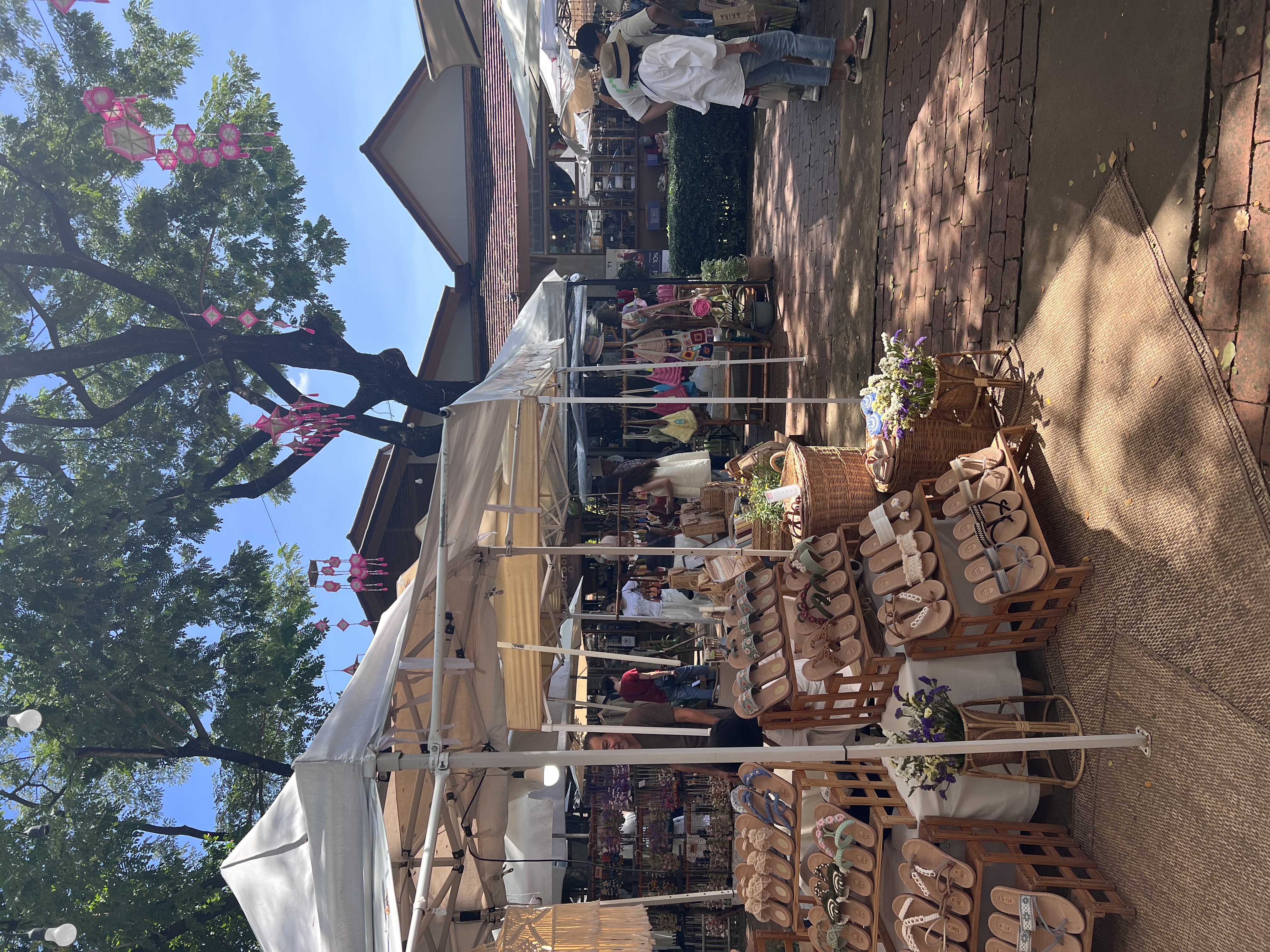 Jing Jai Market stalls in Chiang Mai